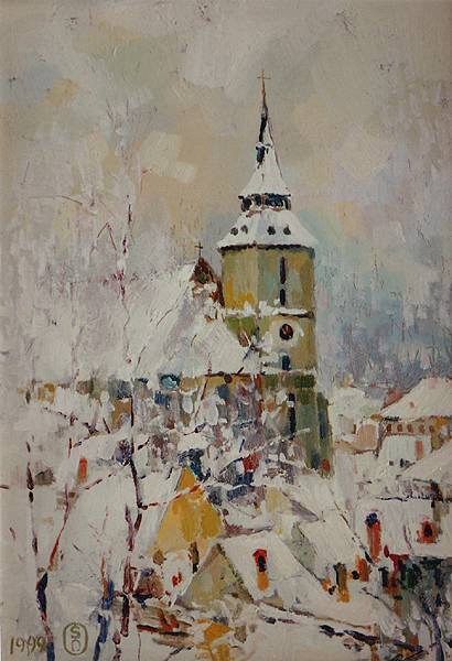 Biserica Neagra iarna - Brasov